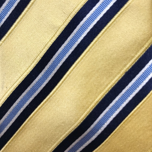 Banana Republic Other - Banana Republic Yellow Stripe Silk Necktie A050718